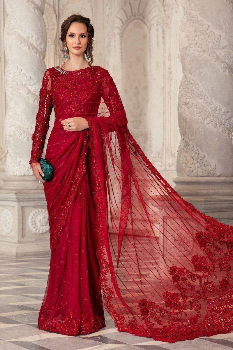 You are currently viewing Beautiful Maria B Saree  Designs for Women/ 2026